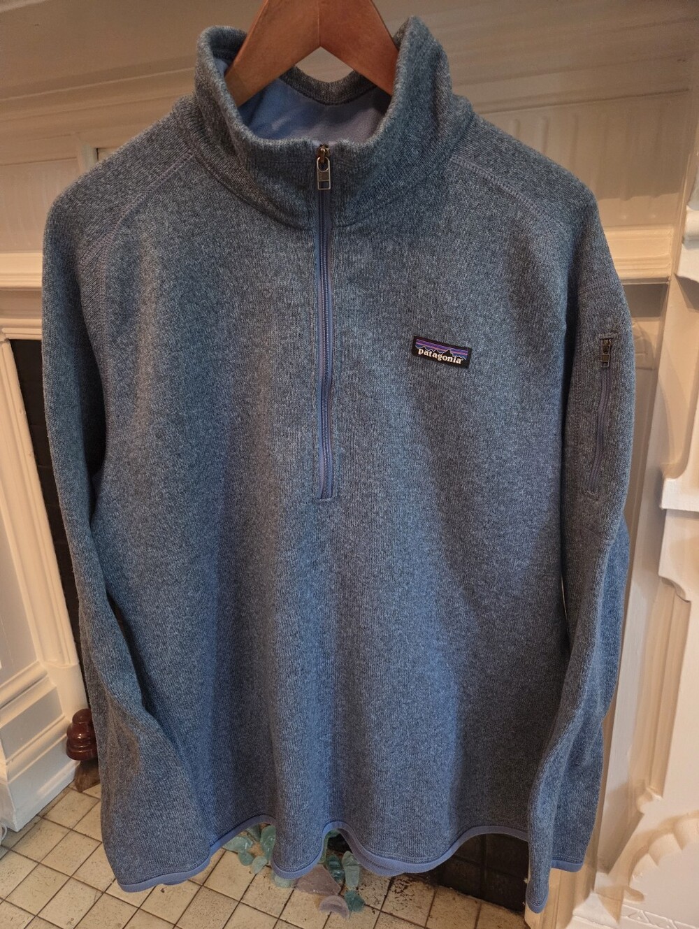 Patagonia Better Sweater Half-Zip fleece pullover - XXL Heathered Blue